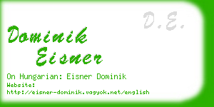 dominik eisner business card